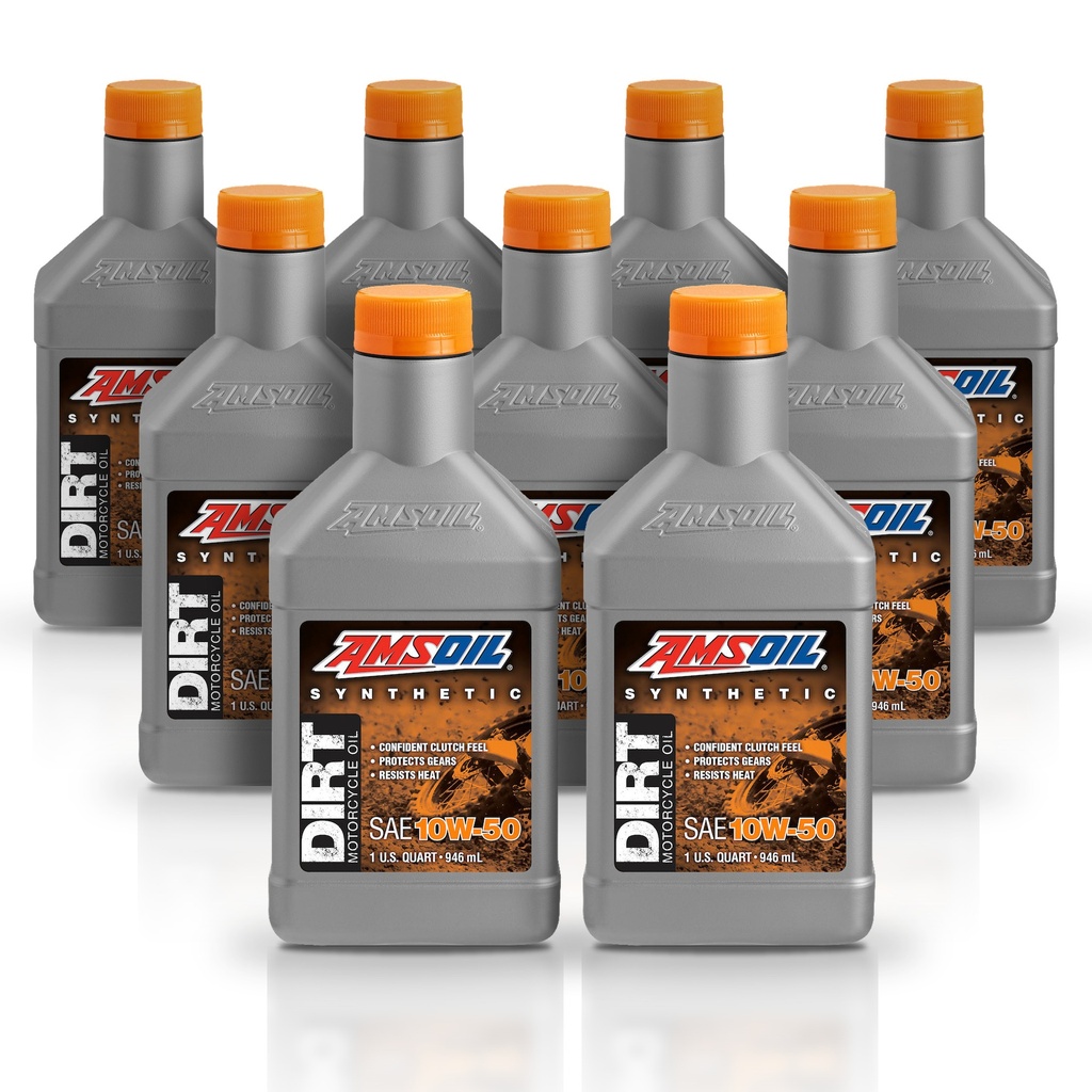 [KIT-AMDB50QT-9L] Kit 9 Litros 10W50 Synthetic Dirt Bike Oil AMSOIL