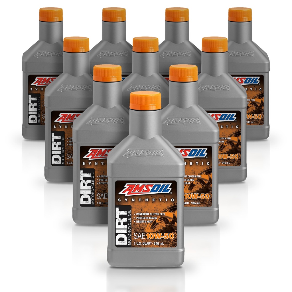 [KIT-AMDB50QT-10L] Kit 10 Litros 10W50 Synthetic Dirt Bike Oil AMSOIL