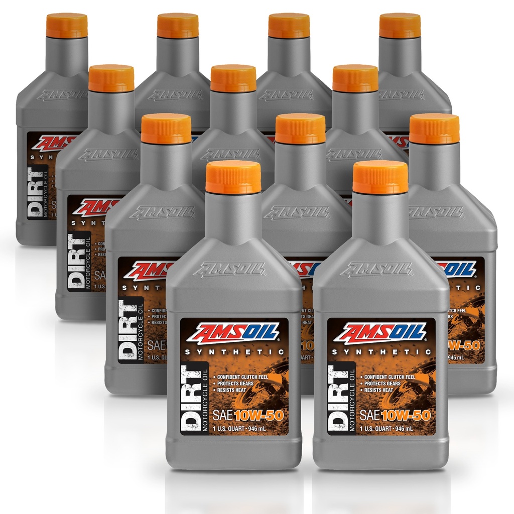 [KIT-AMDB50QT-12L] Kit 12 Litros 10W50 Synthetic Dirt Bike Oil AMSOIL