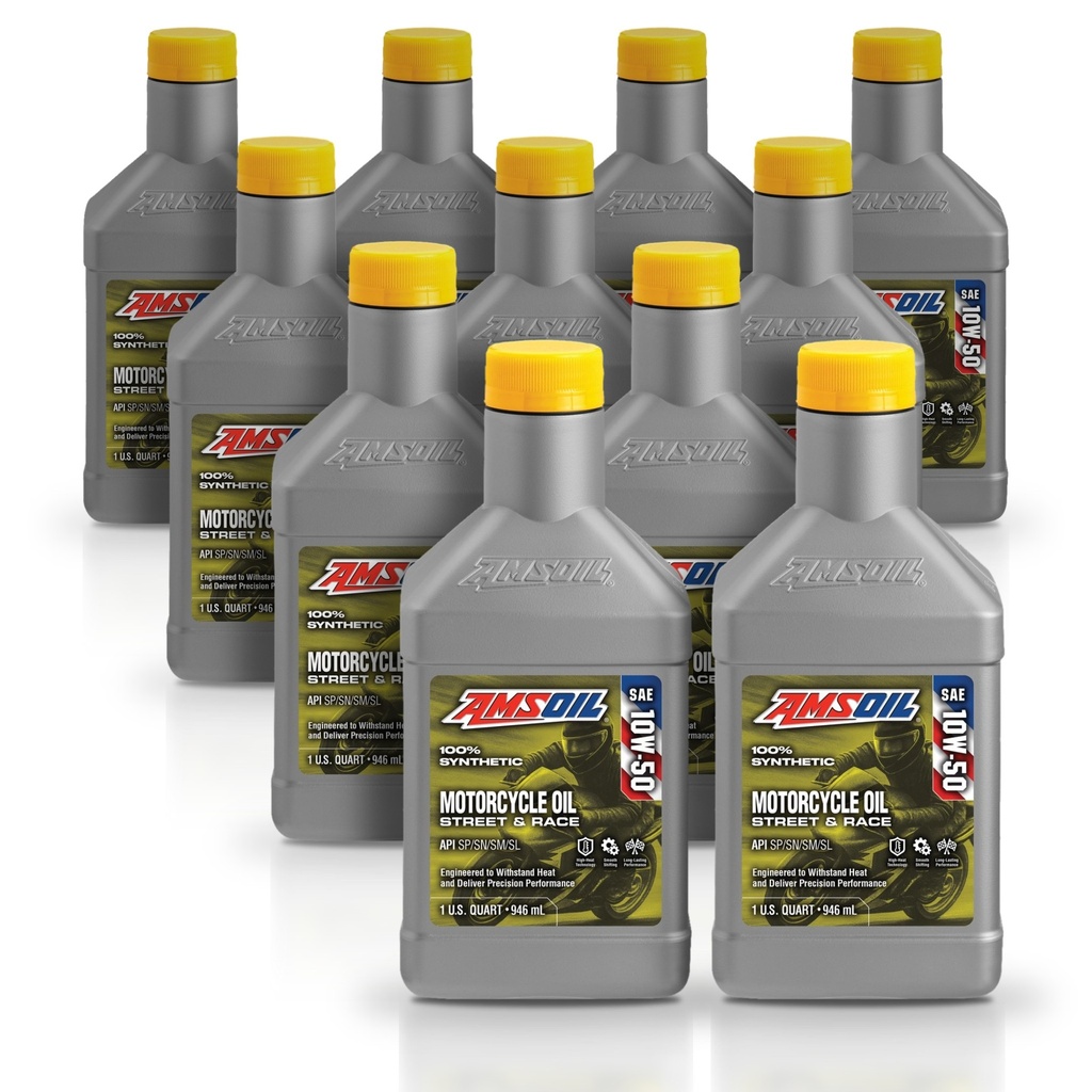 [KIT-AMMSRQT-11L] Kit 11 Litros 10W50 Synthetic Metric Motorcycle Oil AMSOIL