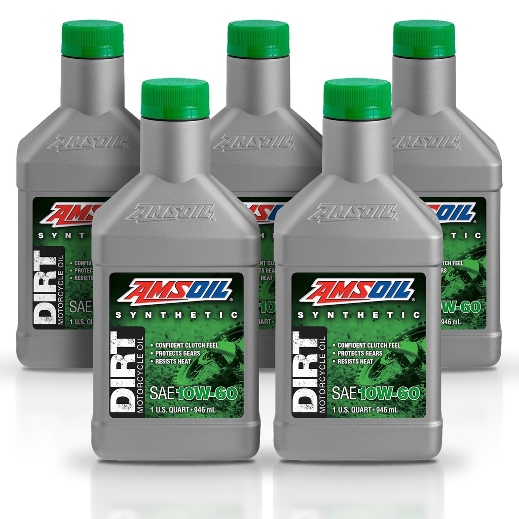 [KIT-AMDB60QT-5L] Kit 5 Litros 10W60 Synthetic Dirt Bike Oil AMSOIL