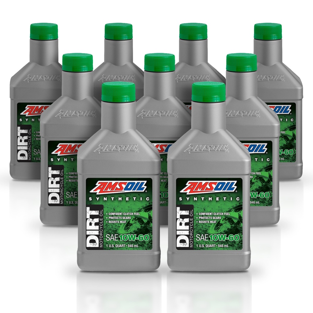 [KIT-AMDB60QT-9L] Kit 9 Litros 10W60 Synthetic Dirt Bike Oil AMSOIL