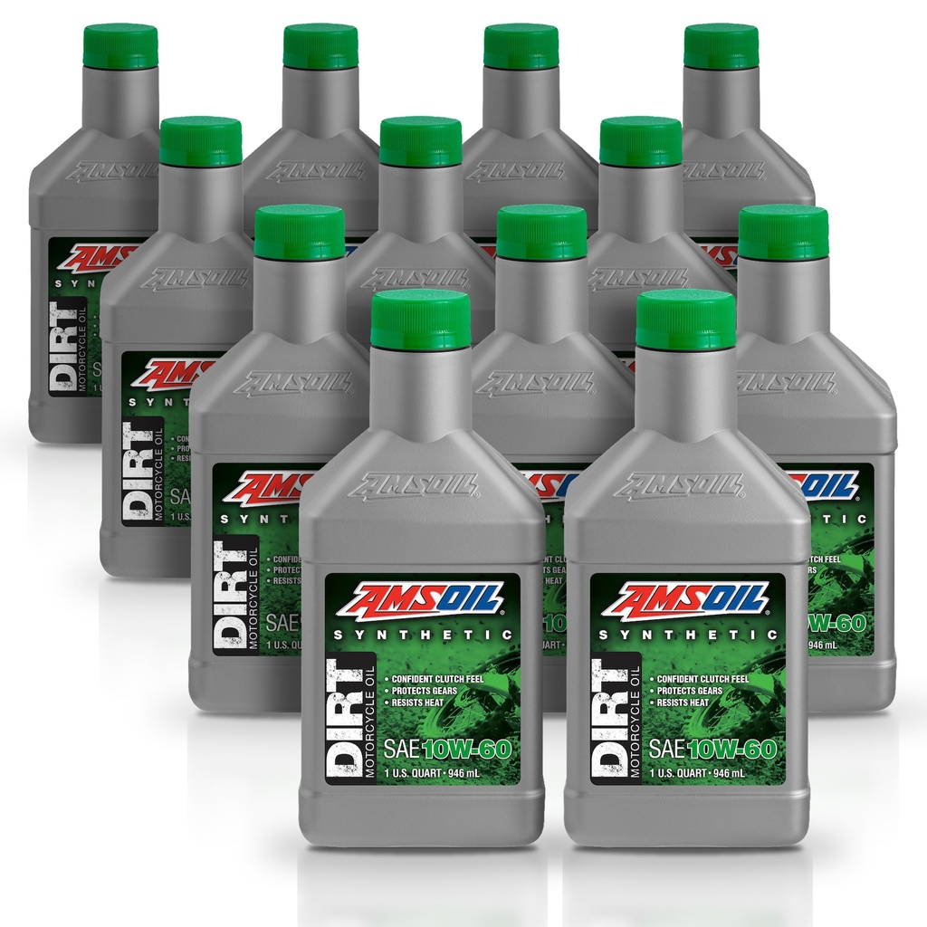 [KIT-AMDB60QT-12L] Kit 12 Litros 10W60 Synthetic Dirt Bike Oil AMSOIL