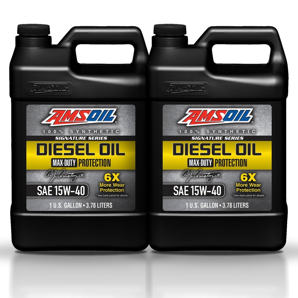 [KIT-AMDME1G-2G] Kit 2 Galones 15W40 Max-Duty Synthetic Diesel Oil AMSOIL