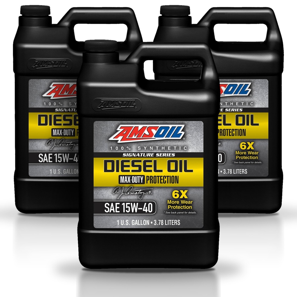 [KIT-AMDME1G-3G] Kit 3 Galones 15W40 Max-Duty Synthetic Diesel Oil AMSOIL