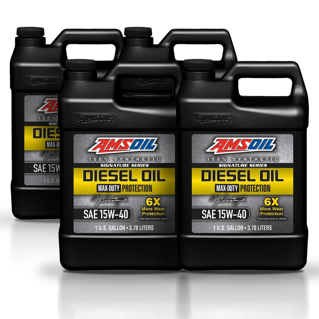 [KIT-AMDME1G-4G] Kit 4 Galones 15W40 Max-Duty Synthetic Diesel Oil AMSOIL