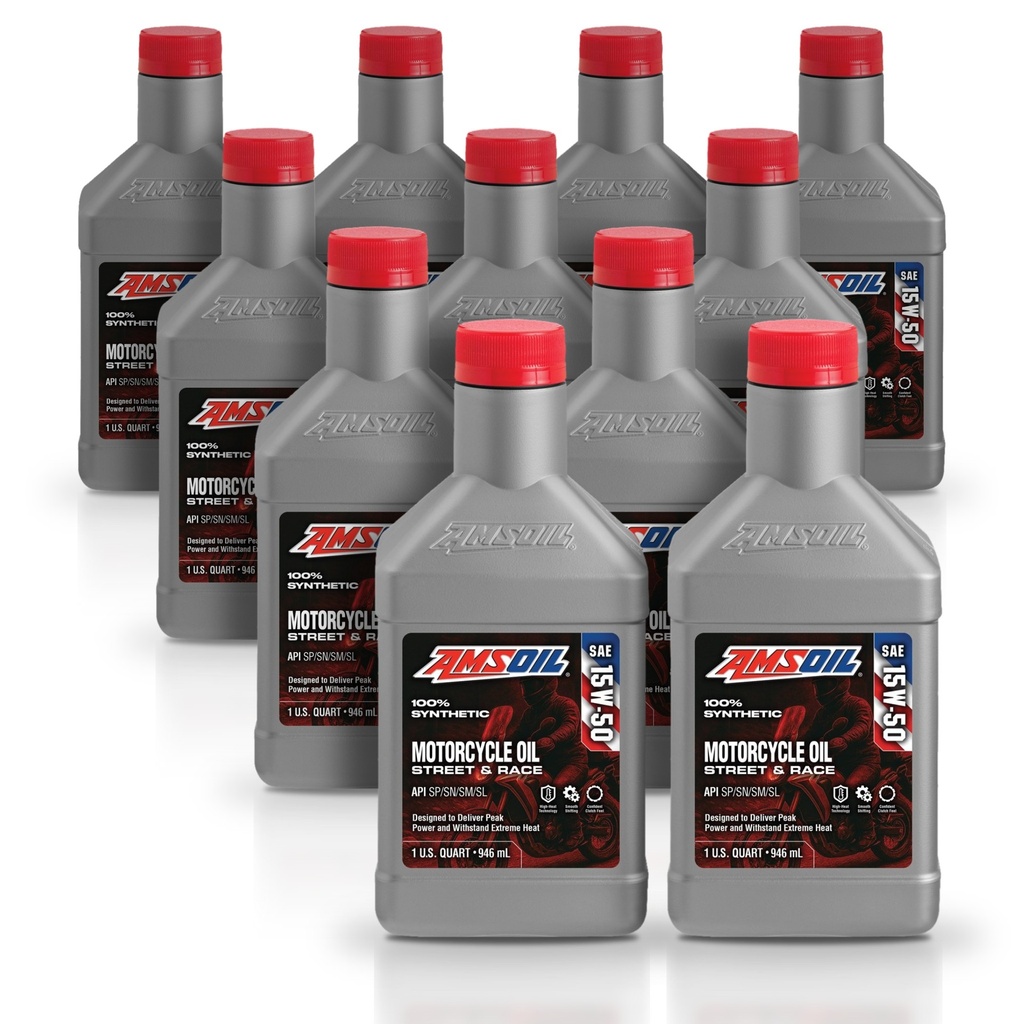 [KIT-AMMFFQT-11L] Kit 11 Litros 15W50 Synthetic Metric Motorcycle Oil AMSOIL