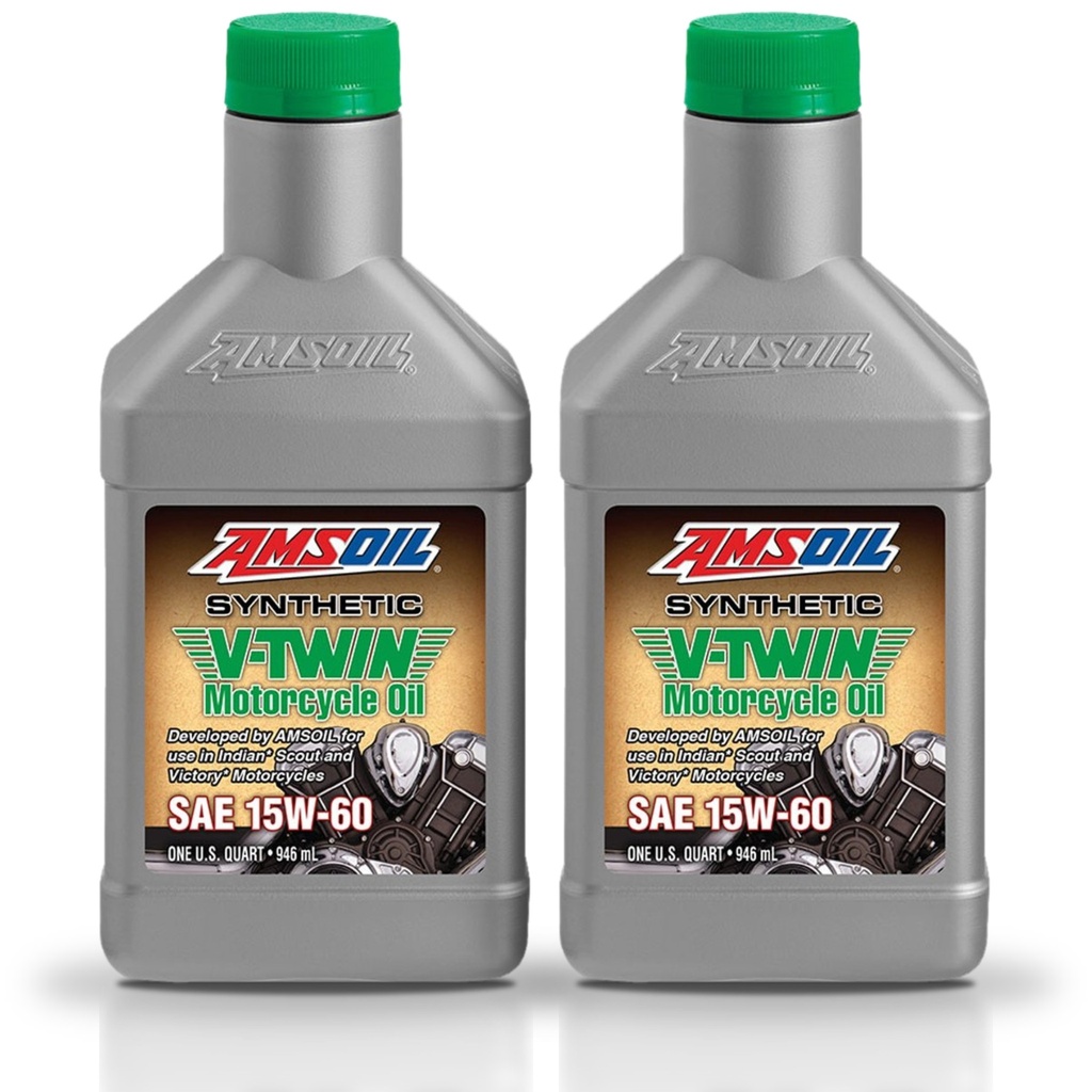 [KIT-AMMSVQT-2L] Kit 2 Litros 15W60 Synthetic V-Twin Motorcycle Oil AMSOIL