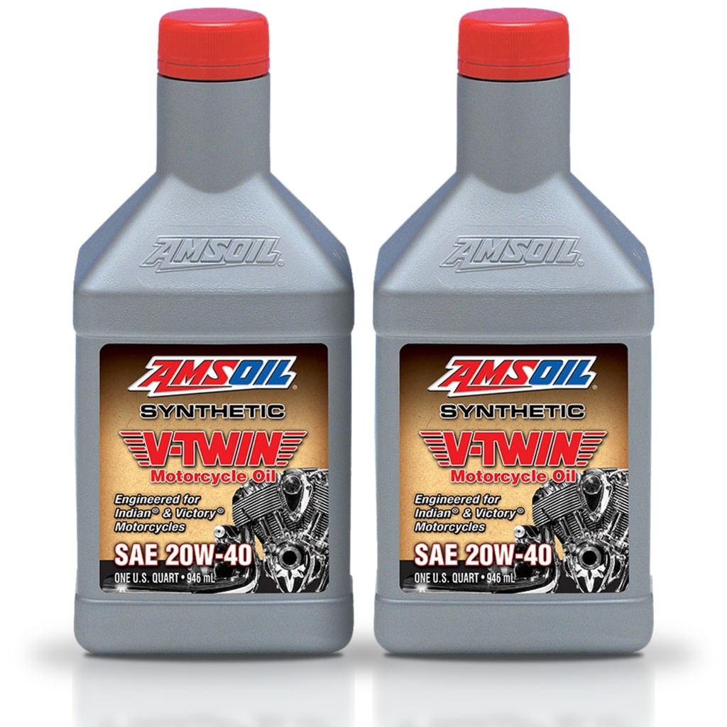 [KIT-AMMVIQT-2L] Kit 2 Litros 20W40 Synthetic V-Twin Motorcycle Oil AMSOIL