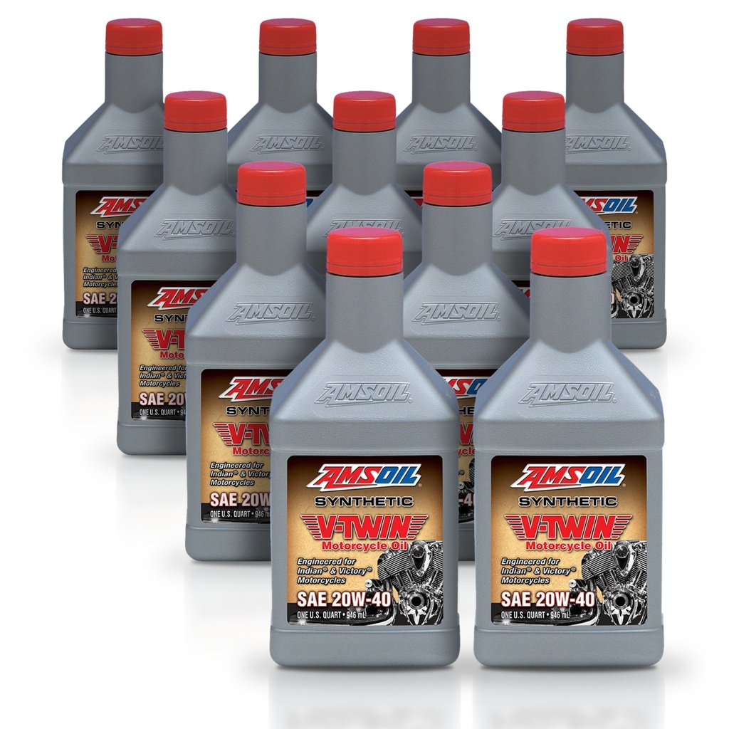 [KIT-AMMVIQT-11L] Kit 11 Litros 20W40 Synthetic V-Twin Motorcycle Oil AMSOIL