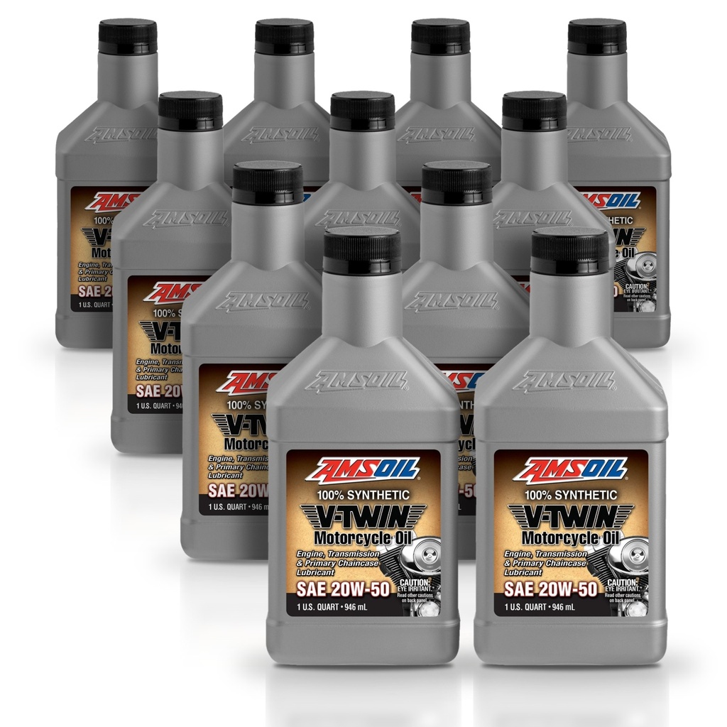 [KIT-AMMCVQT-11L] Kit 11 Litros 20W50 Synthetic Motorcycle Oil AMSOIL
