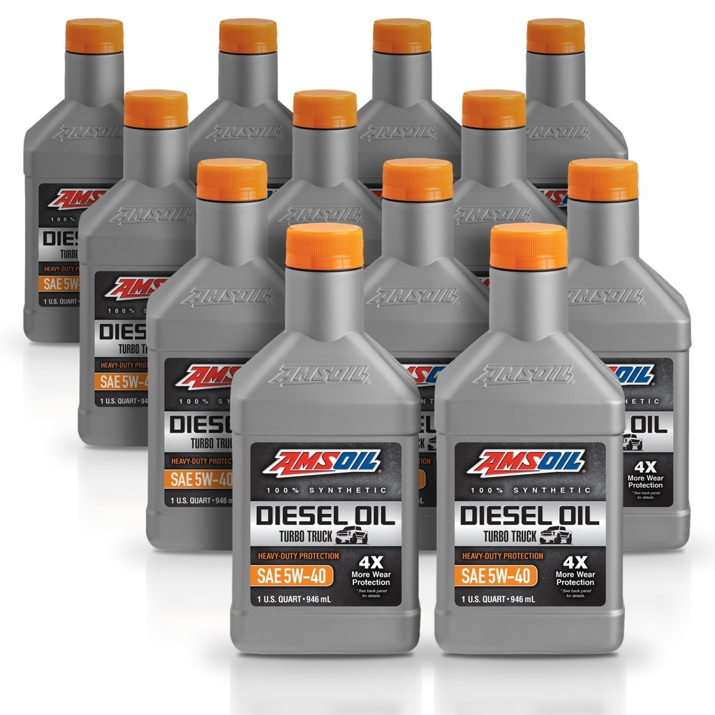 [KIT-AMADOQT-12L] Kit 12 Litros 5W40 Heavy-Duty Synthetic Diesel Oil AMSOIL