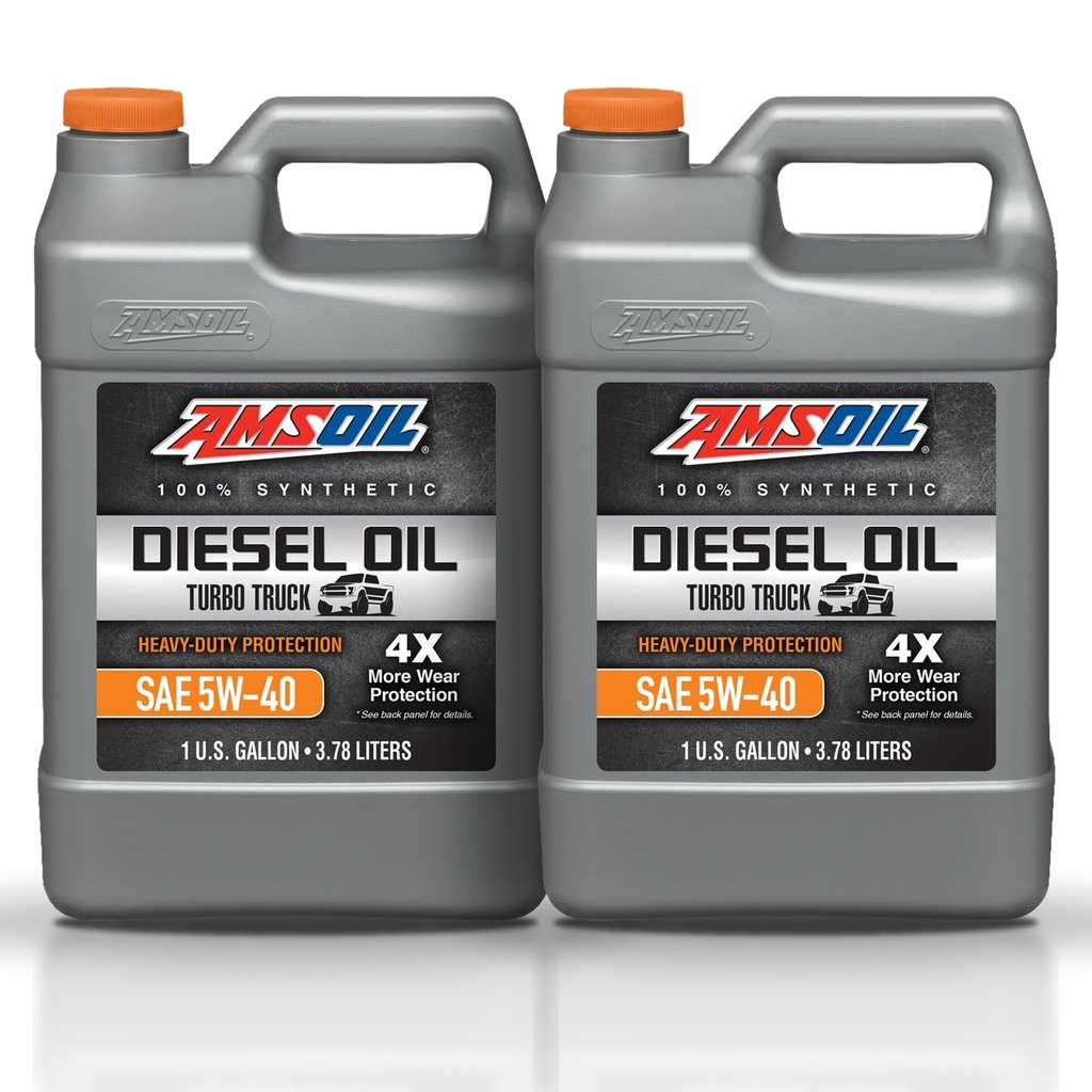 [KIT-AMADO1G-2G] Kit 2 Galones 5W40 Heavy-Duty Synthetic Diesel Oil AMSOIL