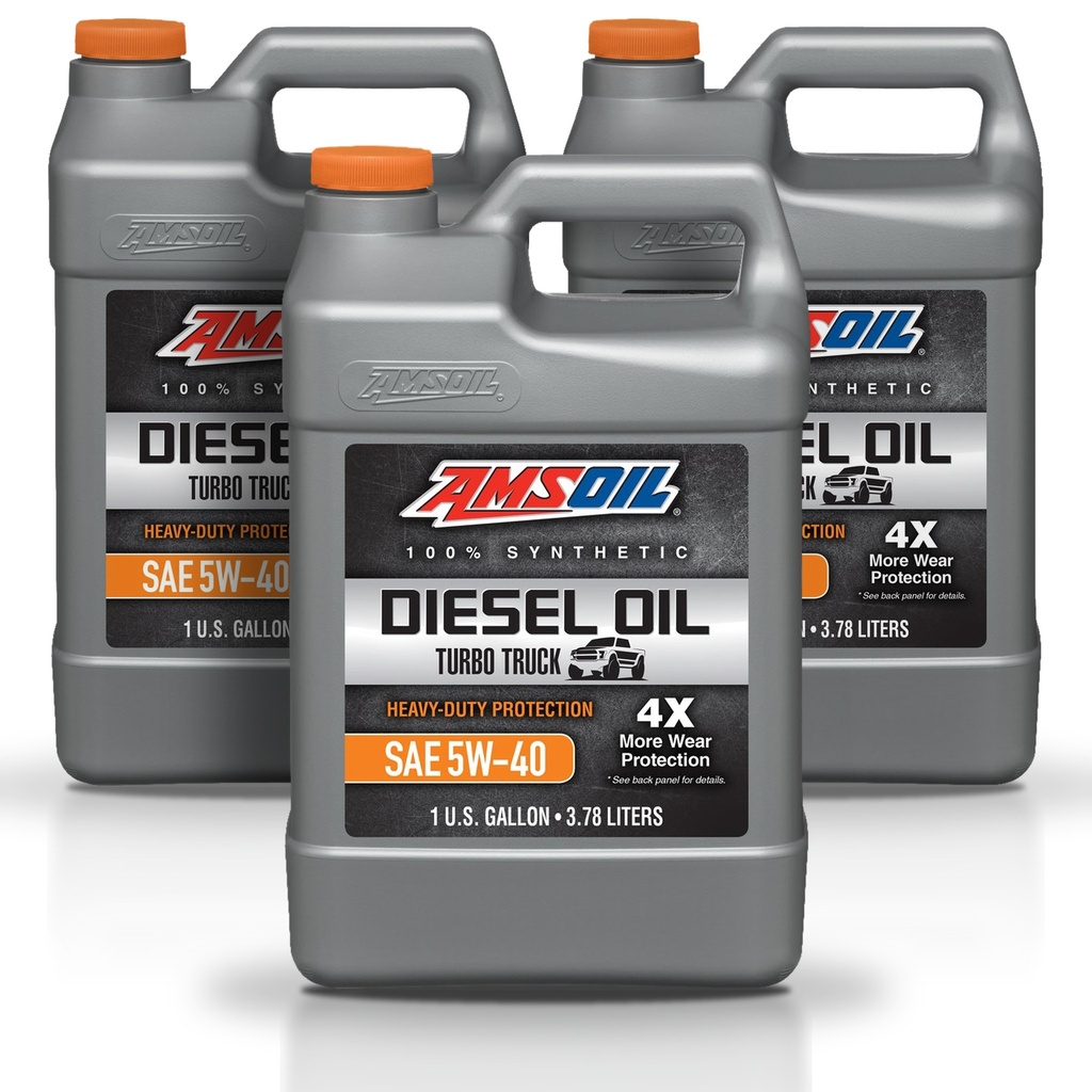 [KIT-AMADO1G-3G] Kit 3 Galones 5W40 Heavy-Duty Synthetic Diesel Oil AMSOIL