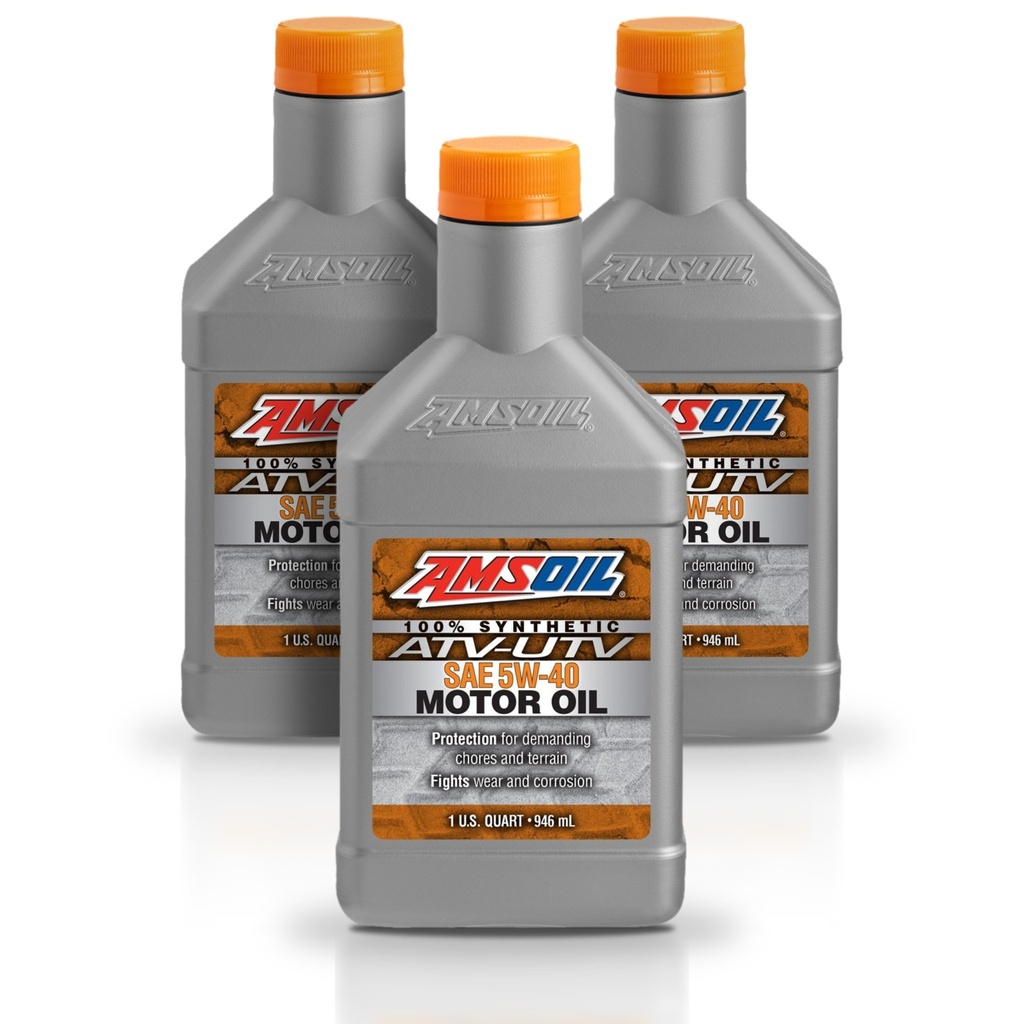 [KIT-AMAUV54QT-3L] Kit 3 Litros 5W40 Synthetic ATV/UTV Motor Oil AMSOIL
