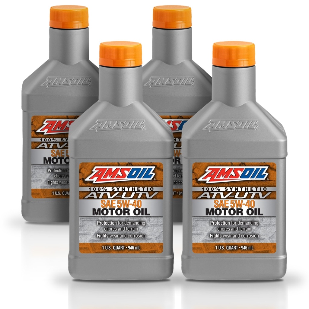 [KIT-AMAUV54QT-4L] Kit 4 Litros 5W40 Synthetic ATV/UTV Motor Oil AMSOIL