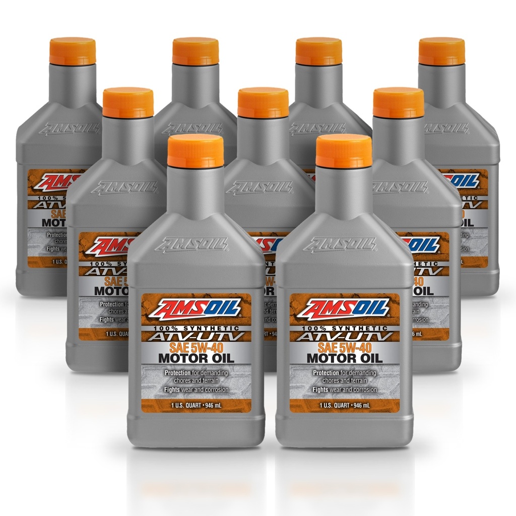 [KIT-AMAUV54QT-9L] Kit 9 Litros 5W40 Synthetic ATV/UTV Motor Oil AMSOIL