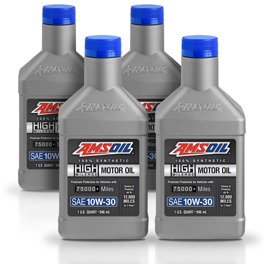 [KIT-AMHM1030QT-4L] Kit 4 Litros Aceite 10W30 sintetico alto km 946 ml AMSOIL