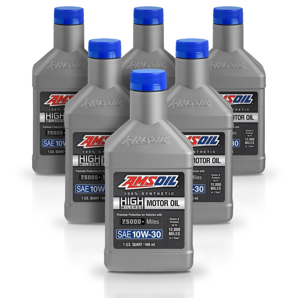 [KIT-AMHM1030QT-6L] Kit 6 Litros Aceite 10W30 sintetico alto km 946 ml AMSOIL
