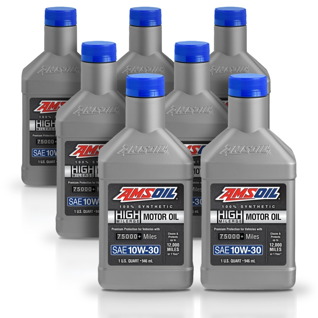 [KIT-AMHM1030QT-7L] Kit 7 Litros Aceite 10W30 sintetico alto km 946 ml AMSOIL