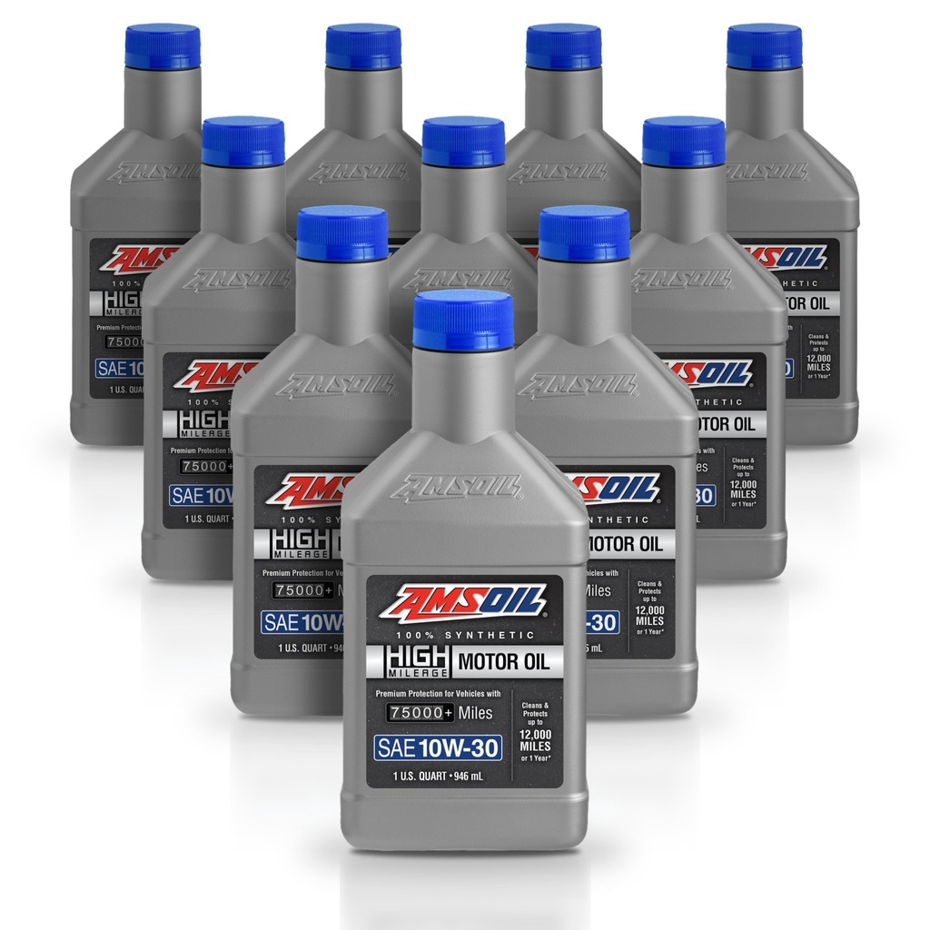 [KIT-AMHM1030QT-10L] Kit 10 Litros Aceite 10W30 sintetico alto km 946 ml AMSOIL