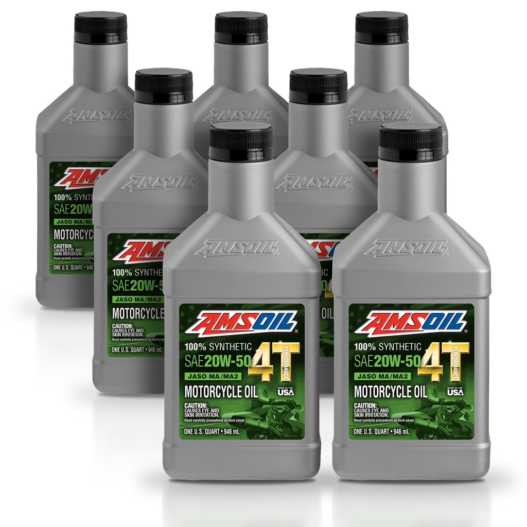 [KIT-AMMC5QT-7L] Kit 7 Litros ACEITE 4T 100 SINTETICO 20W50 AMSOIL