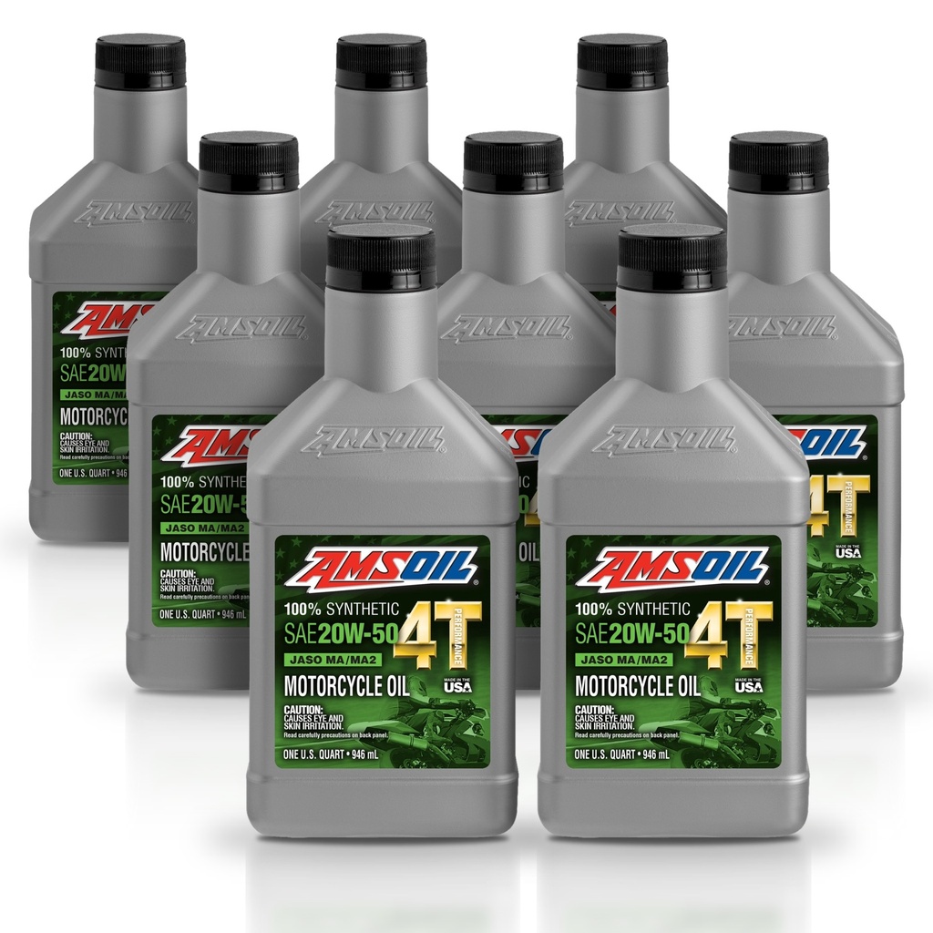 [KIT-AMMC5QT-8L] Kit 8 Litros ACEITE 4T 100 SINTETICO 20W50 AMSOIL