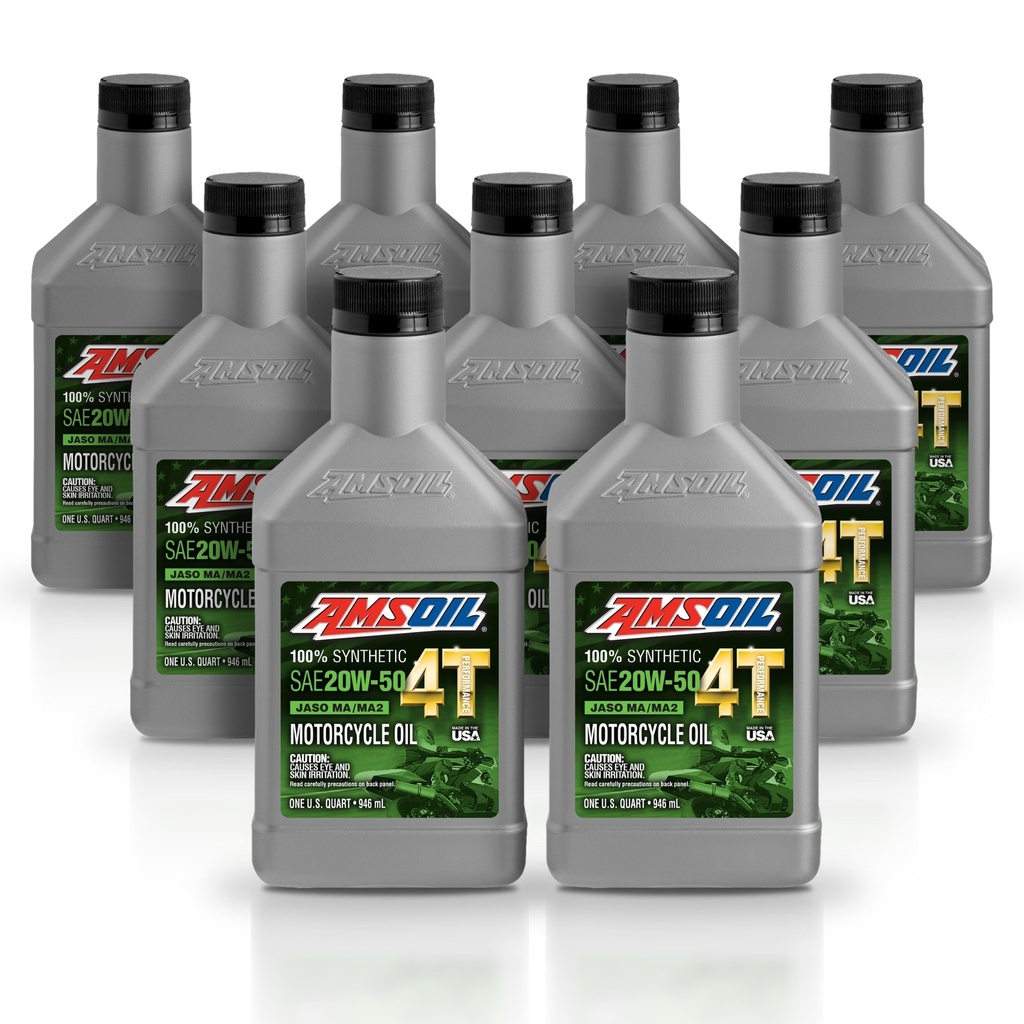 [KIT-AMMC5QT-9L] Kit 9 Litros ACEITE 4T 100 SINTETICO 20W50 AMSOIL