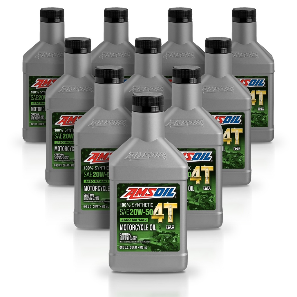 [KIT-AMMC5QT-10L] Kit 10 Litros ACEITE 4T 100 SINTETICO 20W50 AMSOIL