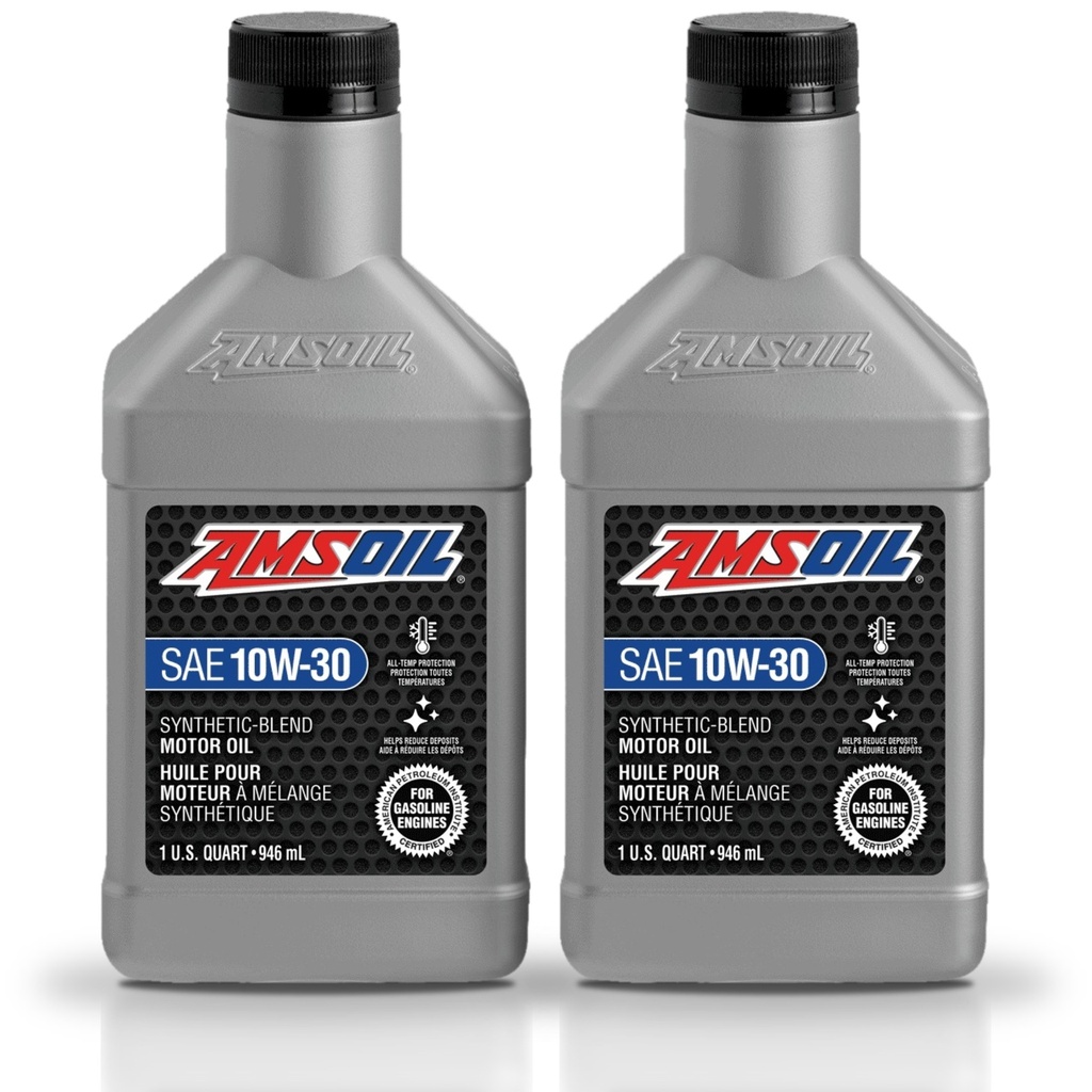 [KIT-AMSB1030QT-2L] Kit 2 Litros Aceite motor Semisintetico 10W30 946 ML AMSOIL