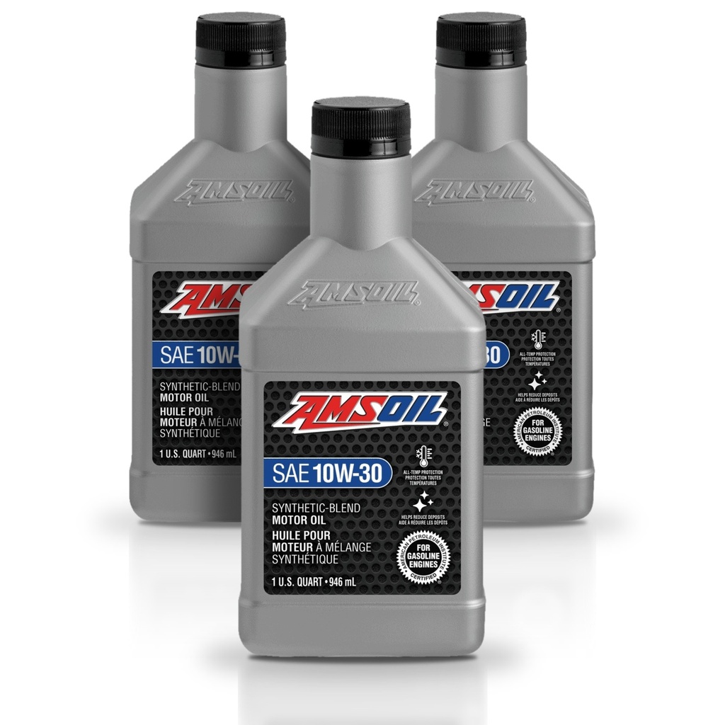 [KIT-AMSB1030QT-3L] Kit 3 Litros Aceite motor Semisintetico 10W30 946 ML AMSOIL