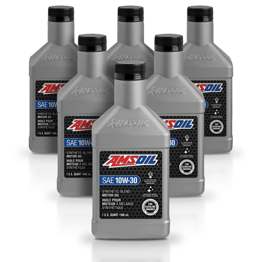 [KIT-AMSB1030QT-6L] Kit 6 Litros Aceite motor Semisintetico 10W30 946 ML AMSOIL