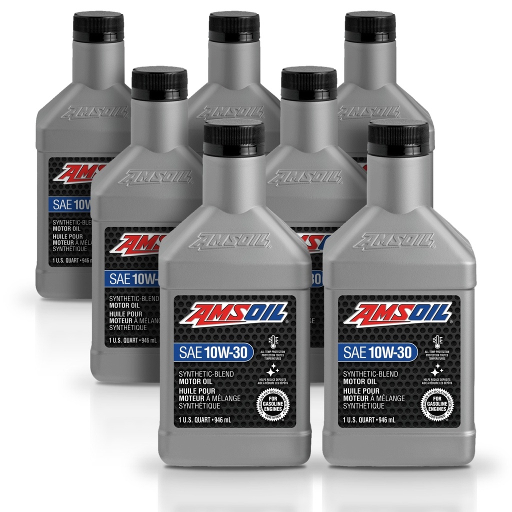 [KIT-AMSB1030QT-7L] Kit 7 Litros Aceite motor Semisintetico 10W30 946 ML AMSOIL