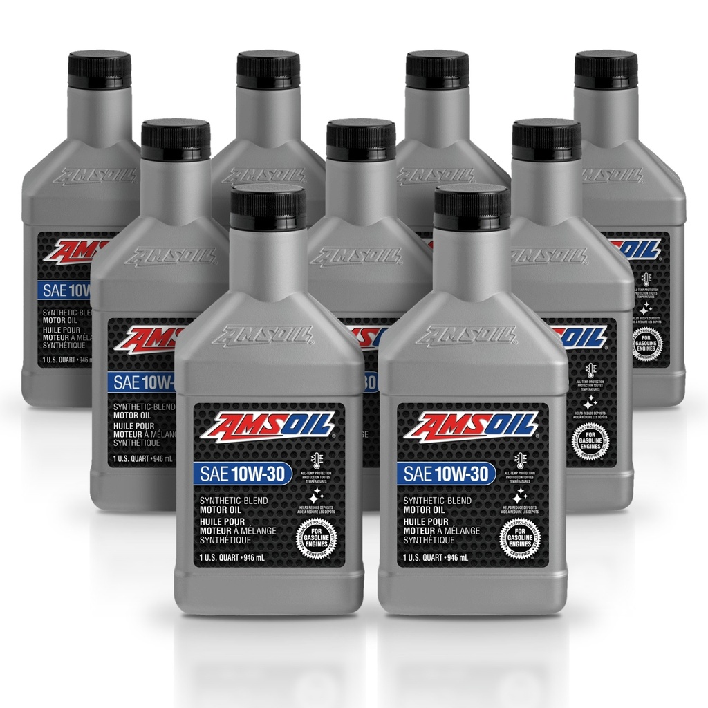 [KIT-AMSB1030QT-9L] Kit 9 Litros Aceite motor Semisintetico 10W30 946 ML AMSOIL