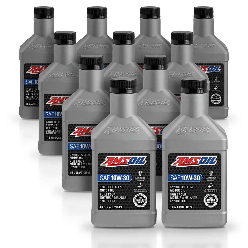 [KIT-AMSB1030QT-11L] Kit 11 Litros Aceite motor Semisintetico 10W30 946 ML AMSOIL