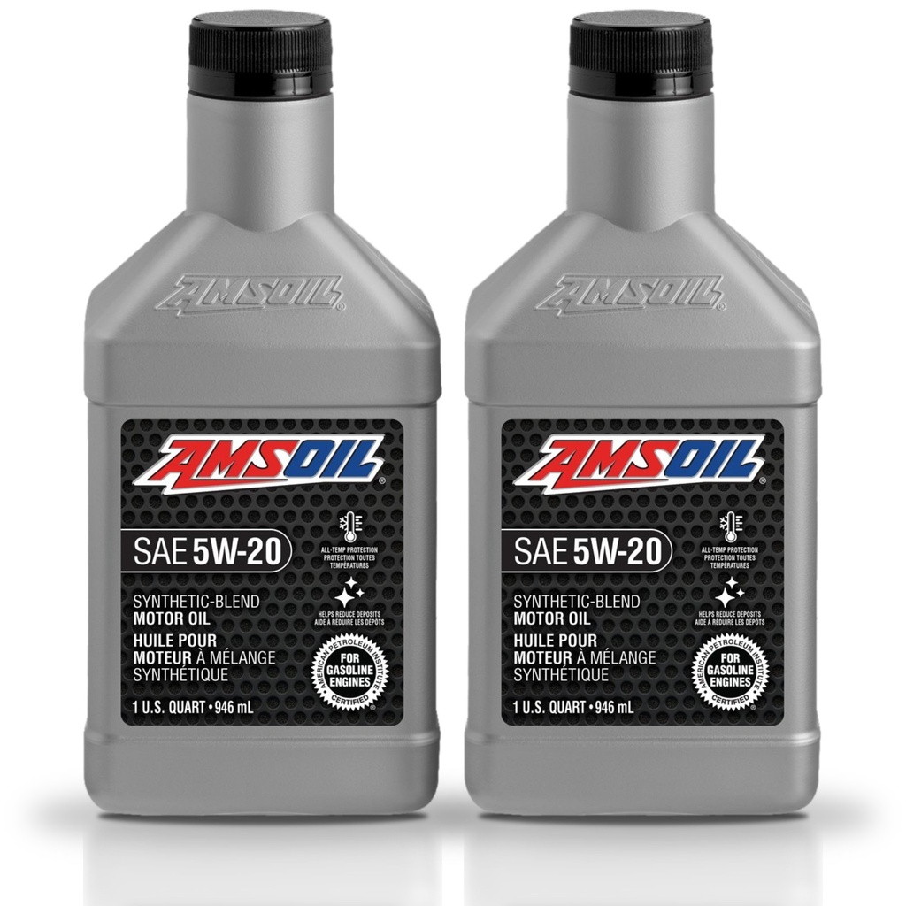 [KIT-AMSB520QT-2L] Kit 2 Litros Aceite motor Semisintetico 5W20 946 ML AMSOIL