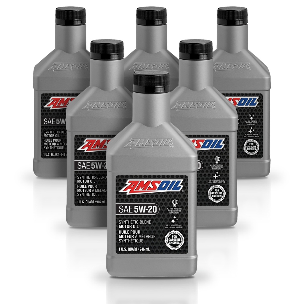 [KIT-AMSB520QT-6L] Kit 6 Litros Aceite motor Semisintetico 5W20 946 ML AMSOIL