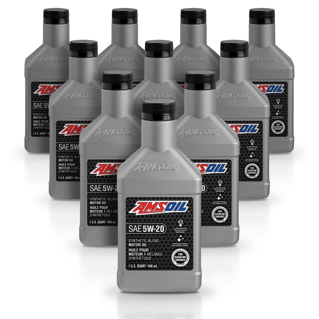 [KIT-AMSB520QT-10L] Kit 10 Litros Aceite motor Semisintetico 5W20 946 ML AMSOIL