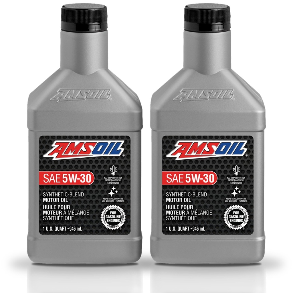 [KIT-AMSB530QT-2L] Kit 2 Litros Aceite motor Semisintetico 5W30 946 ML AMSOIL