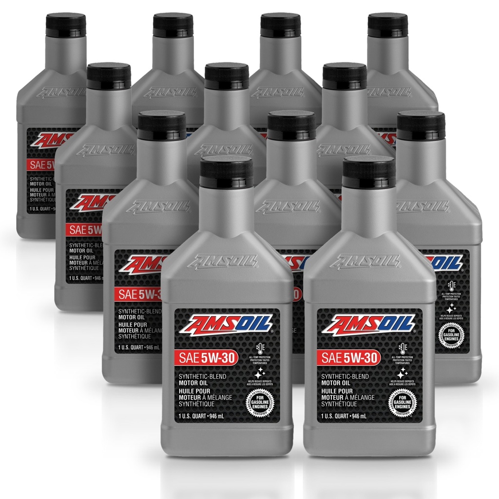 [KIT-AMSB530QT-12L] Kit 12 Litros Aceite motor Semisintetico 5W30 946 ML AMSOIL