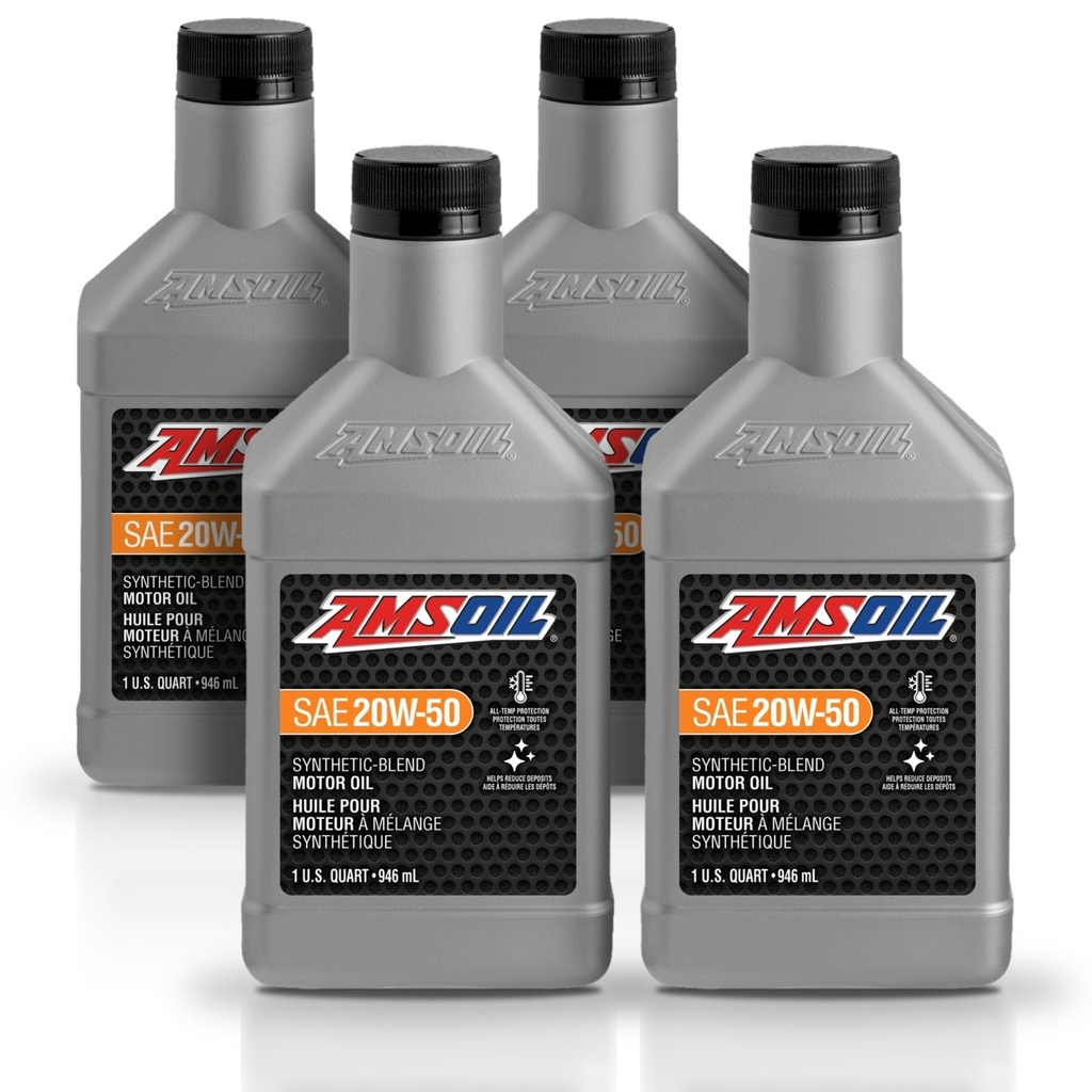 [KIT-AMSB2050QT-4L] Kit 4 Litros Aceite motor Semisintetico 5W30 946 ML AMSOIL