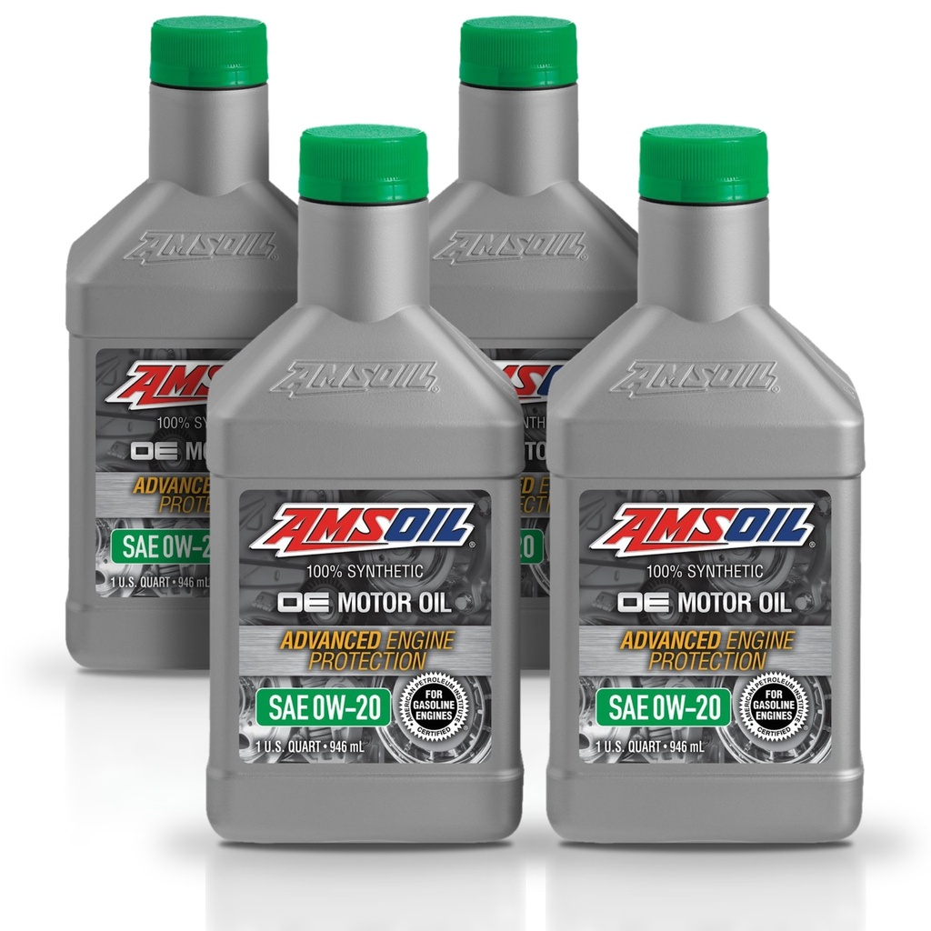[KIT-AMOEZQT-4L] Kit 4 Litros ACEITE SINTETICO OE 0W20 AMSOIL .946 ML AMSOIL