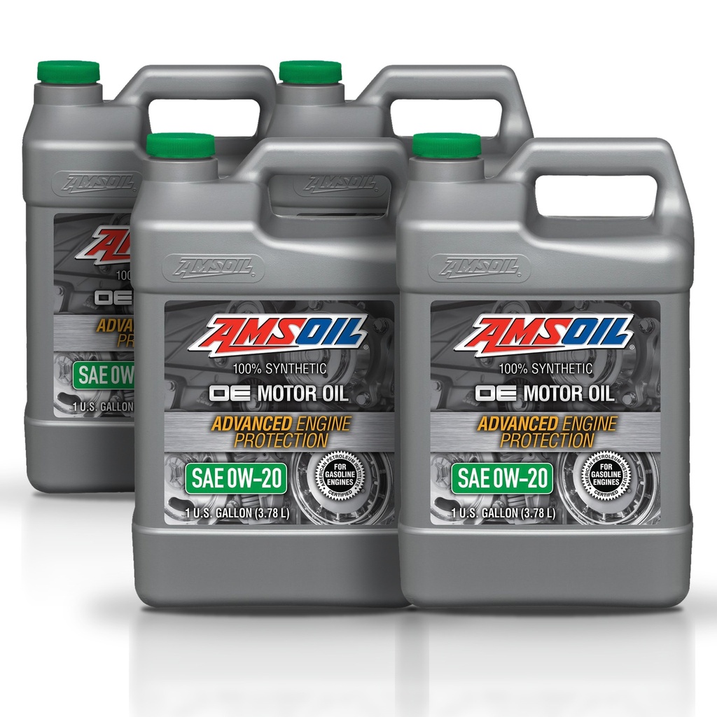 [KIT-AMOEZ1G-4G] Kit 4 Galones ACEITE SINTETICO OE 0W20 GARRAFA AMSOIL AMSOIL