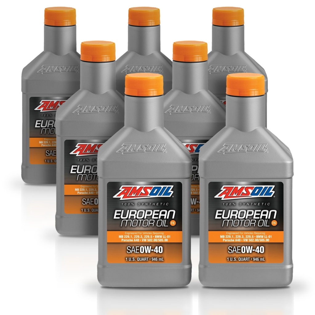 [KIT-AMEFOQT-7L] Kit 7 Litros European Car Formula 0W40 FS Synthetic Motor Oil AMSOIL