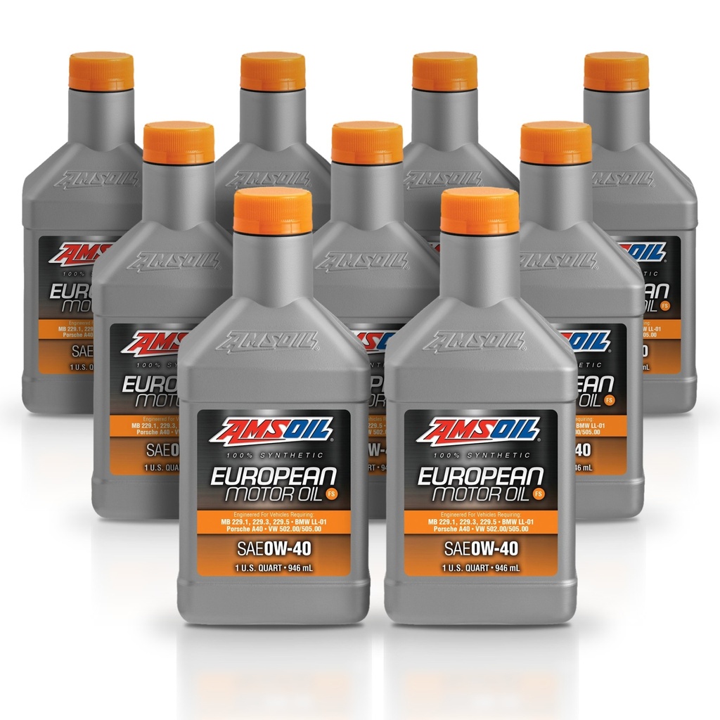 [KIT-AMEFOQT-9L] Kit 9 Litros European Car Formula 0W40 FS Synthetic Motor Oil AMSOIL