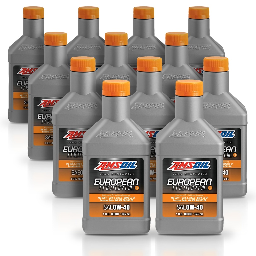 [KIT-AMEFOQT-12L] Kit 12 Litros European Car Formula 0W40 FS Synthetic Motor Oil AMSOIL