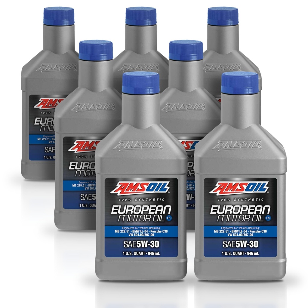 [KIT-AMAELQT-7L] Kit 7 Litros European Car Formula 5W30 LS Synthetic Motor Oil AMSOIL