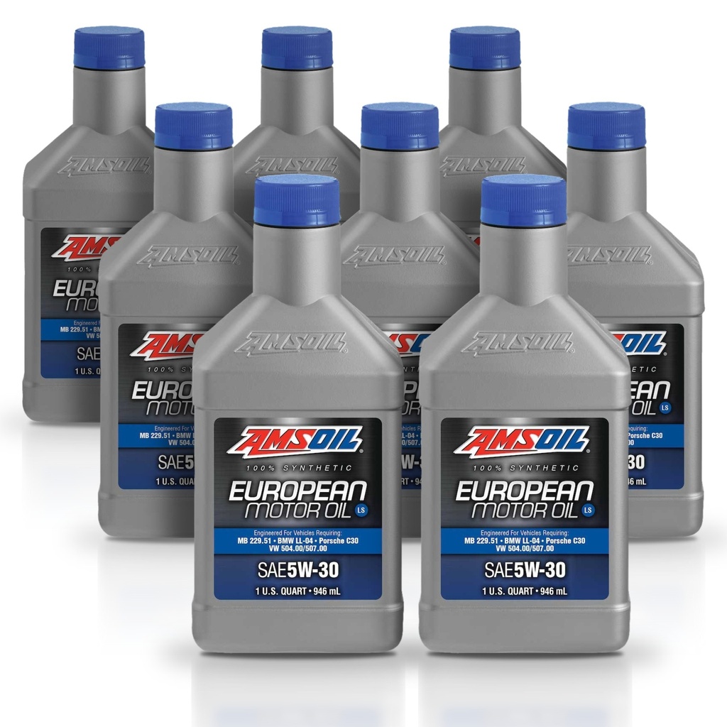 [KIT-AMAELQT-8L] Kit 8 Litros European Car Formula 5W30 LS Synthetic Motor Oil AMSOIL