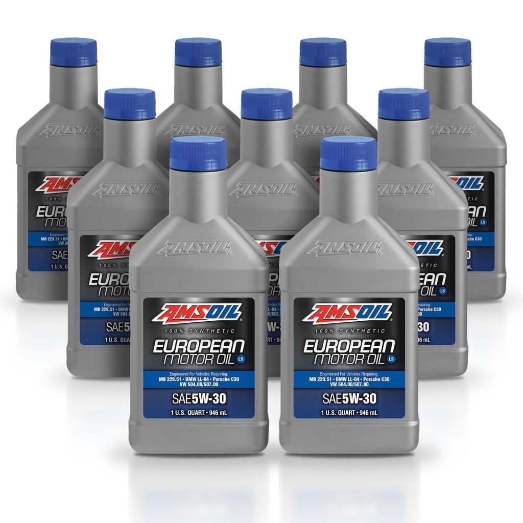 [KIT-AMAELQT-9L] Kit 9 Litros European Car Formula 5W30 LS Synthetic Motor Oil AMSOIL