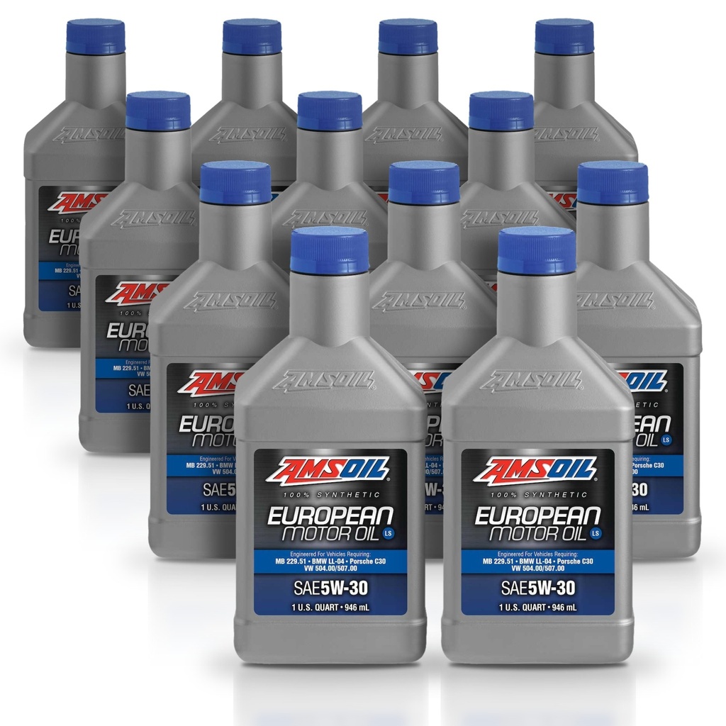 [KIT-AMAELQT-12L] Kit 12 Litros European Car Formula 5W30 LS Synthetic Motor Oil AMSOIL